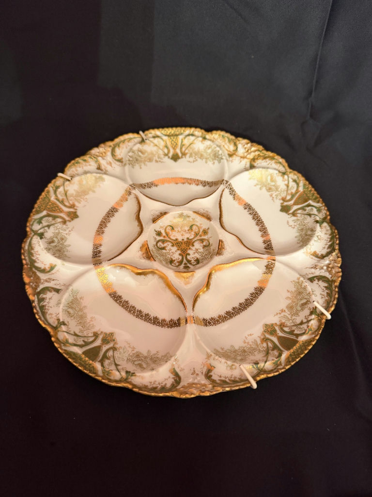antique Haviland & Co. Limoges porcelain oyster plate - image 1 of 3
