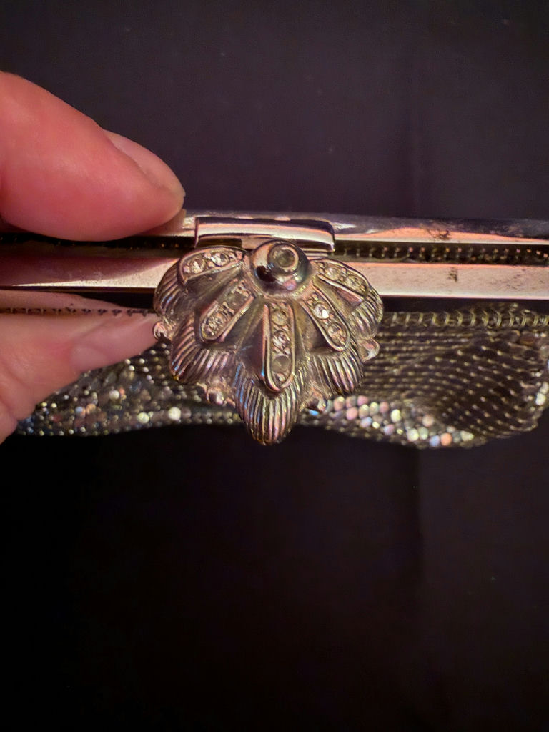 Vintage Whiting & Davis metal mesh purse - pre-1950 - image 3 of 5