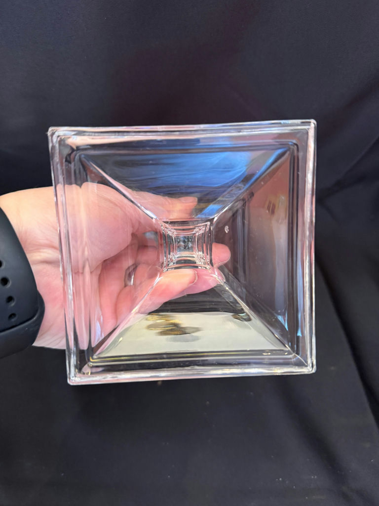Vintage crystal candlestick holder - image 2 of 3