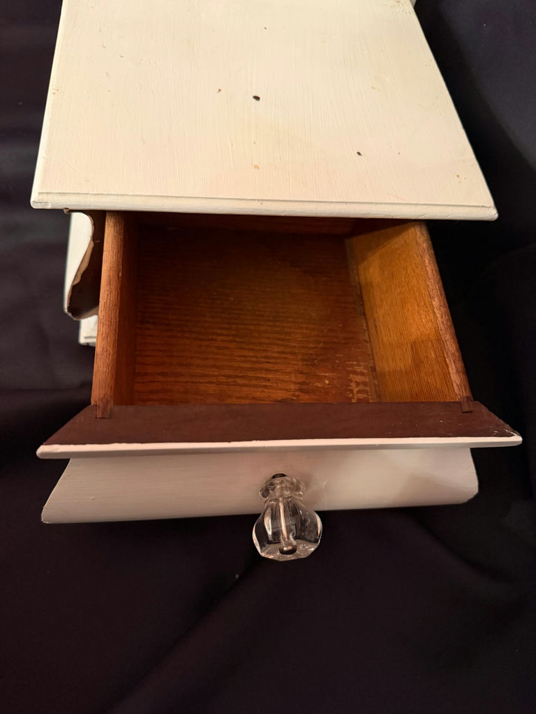 Decorative white wooden corbel wall shelf - image 7 of 8