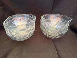 8 - vintage Arcoroc France "Petale" or "Arcade Bengale" clear glass dessert/berry bowls. - thumbnail 1 of 2