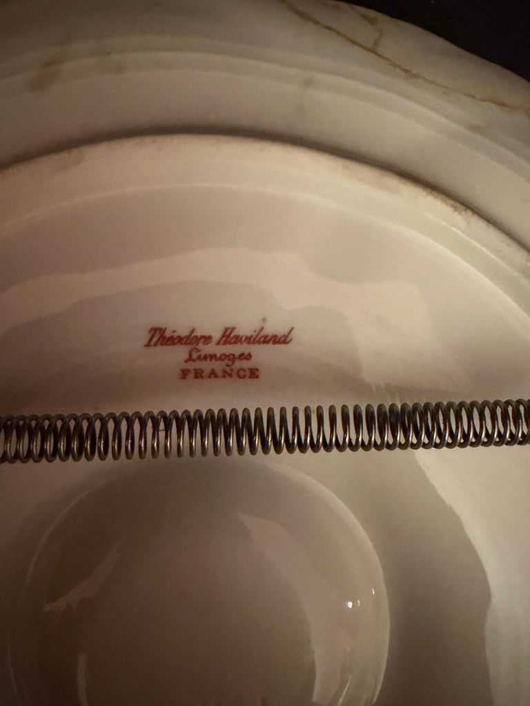 antique Haviland & Co. Limoges porcelain oyster plate - image 3 of 3