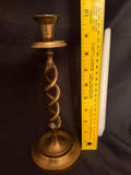 Vintage brass open barley twist candlestick holder - thumbnail 5 of 5