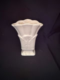 white vintage pottery vase - thumbnail 1 of 4