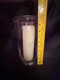 Clear glass hurricane vase or candle holder - thumbnail 2 of 3