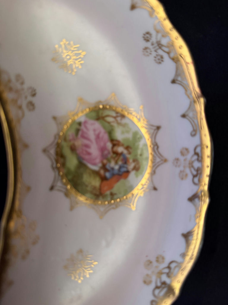 vintage Royal Vienna style "bone dish" or trinket dish - image 2 of 4