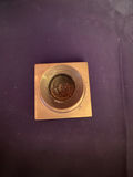 Vintage antique brass metal desk candlestick holder - thumbnail 2 of 4