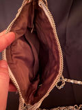 Woven crossbody pouch with a chain strap - thumbnail 5 of 5