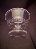 vintage clear pressed glass compote bowl - thumbnail 3 of 6