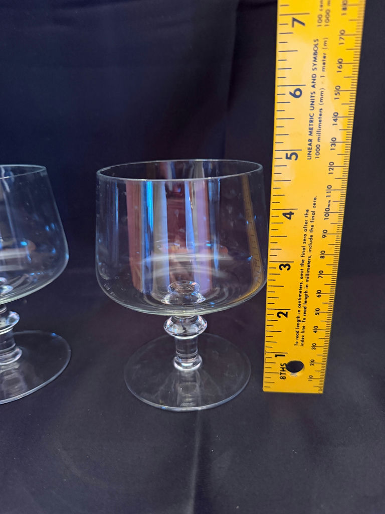 vintage Princess pattern brandy snifter glasses - image 2 of 2