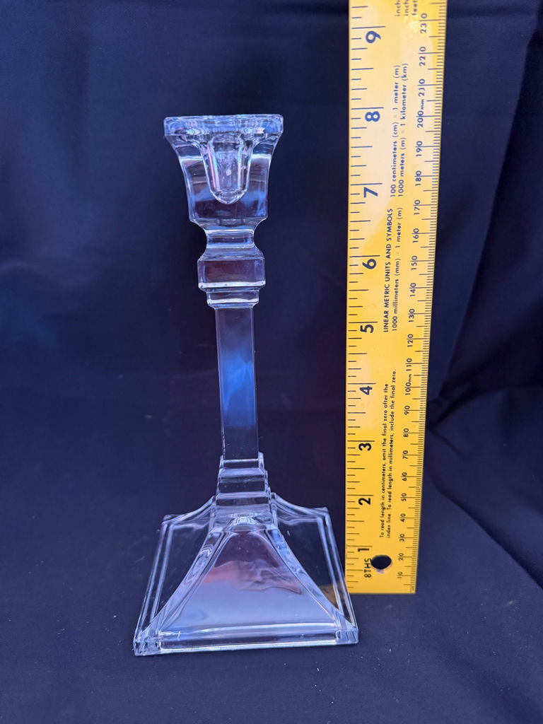Vintage crystal candlestick holder - image 3 of 3