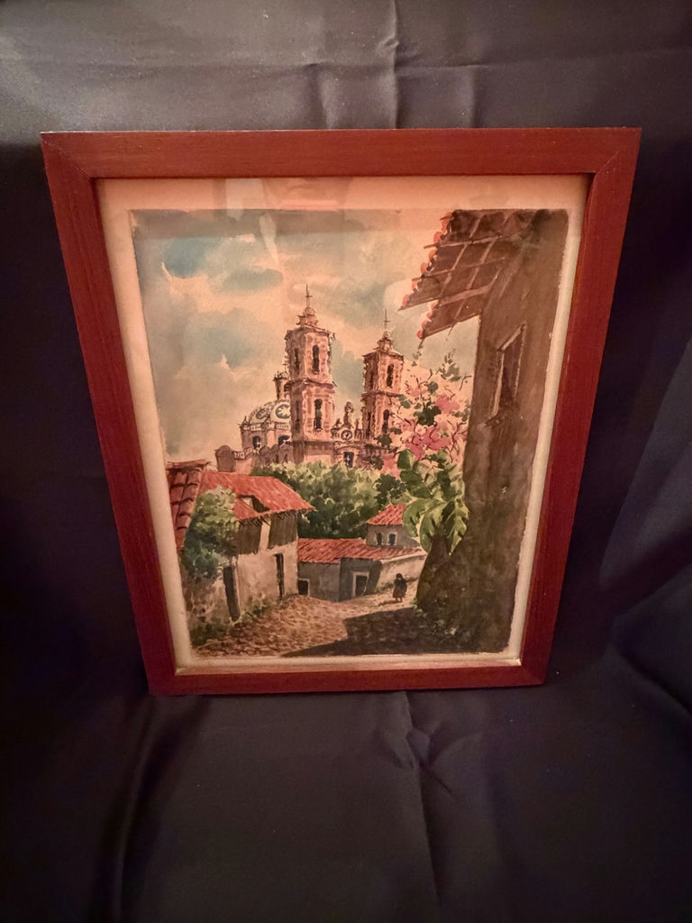 Vintage watercolor painting - image 1 of 4
