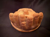 Terracotta sun face wall hanging/bird feeder - thumbnail 2 of 3