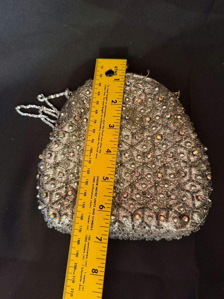 Vintage, beaded evening clutch bag - image 4 of 4