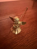 Vintage brass angel candle snuffer - thumbnail 1 of 3