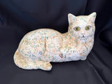 vintage, hand-painted cat figurine  - thumbnail 1 of 6
