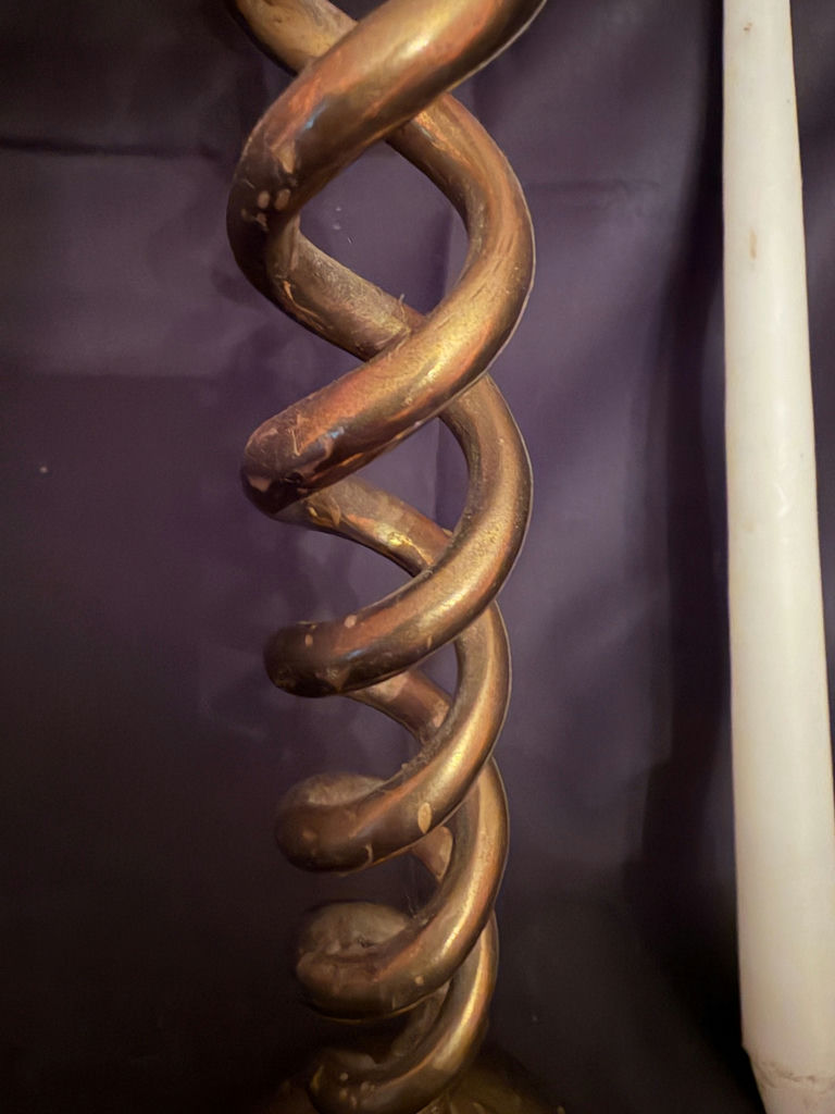Vintage brass candle holder - image 3 of 5