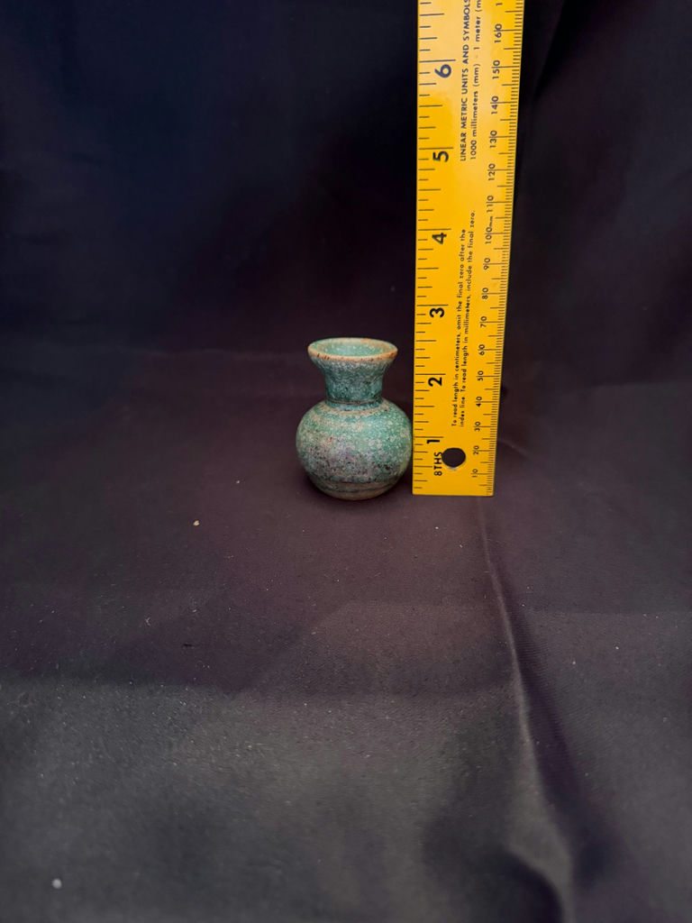 small, handmade art pottery vase - image 2 of 2