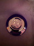 Vintage cobalt blue art glass pedestal bowl - thumbnail 3 of 4