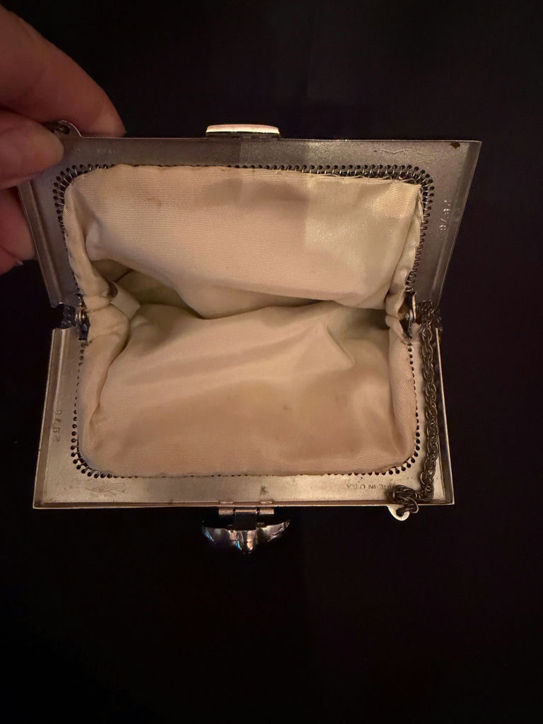 Vintage Whiting & Davis metal mesh purse - pre-1950 - image 4 of 5