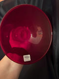 Ruby red glass hurricane candle holder - thumbnail 5 of 8