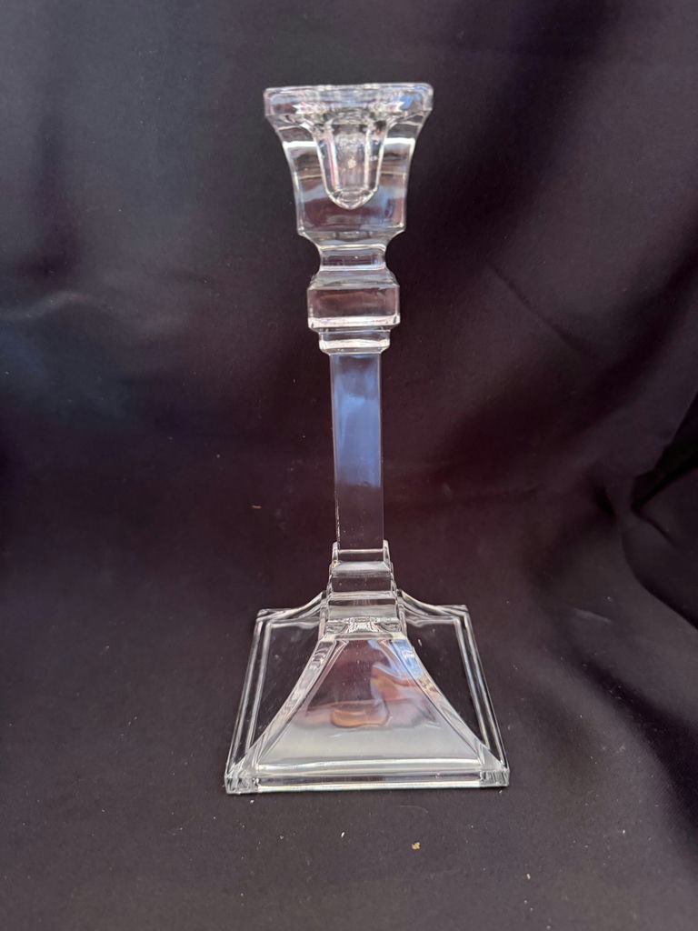 Vintage crystal candlestick holder - image 1 of 3