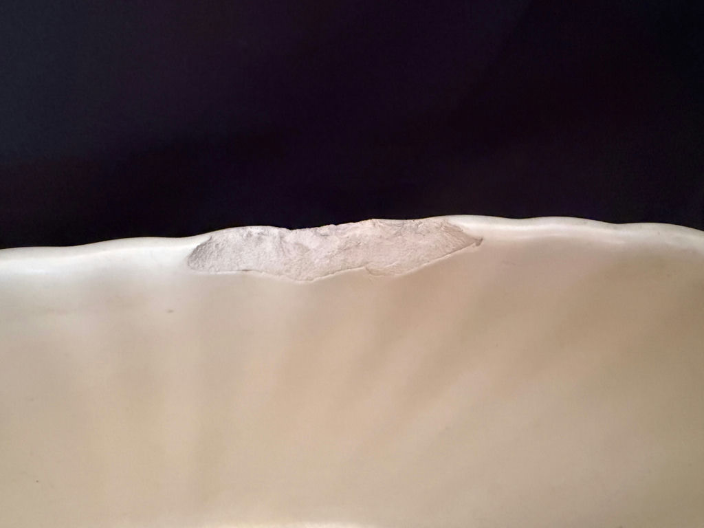 Vintage Haeger USA Pottery oval ribbed planter - image 3 of 5