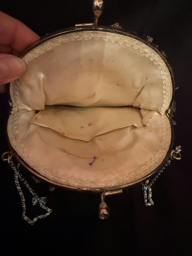 Vintage, beaded evening clutch bag - image 2 of 4