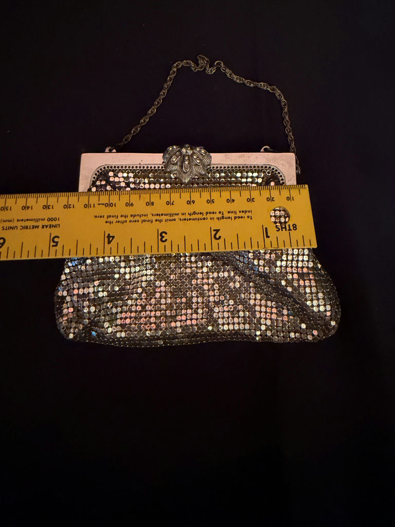 Vintage Whiting & Davis metal mesh purse - pre-1950 - image 5 of 5