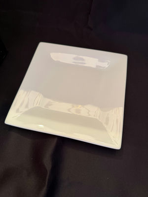 New in Box - 12 collectible ceramic square plate or serving dish from the "Martinis & Merlot" collection - Image 1 of 4