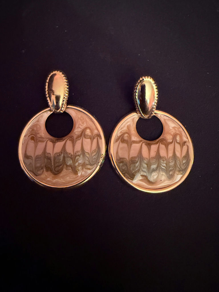 Vintage-style drop earrings - image 1 of 4
