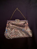 Vintage Whiting & Davis metal mesh purse - pre-1950 - thumbnail 1 of 5