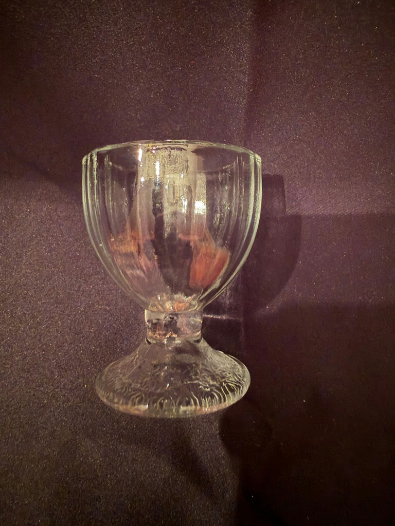 vintage clear glass egg cup - image 3 of 5