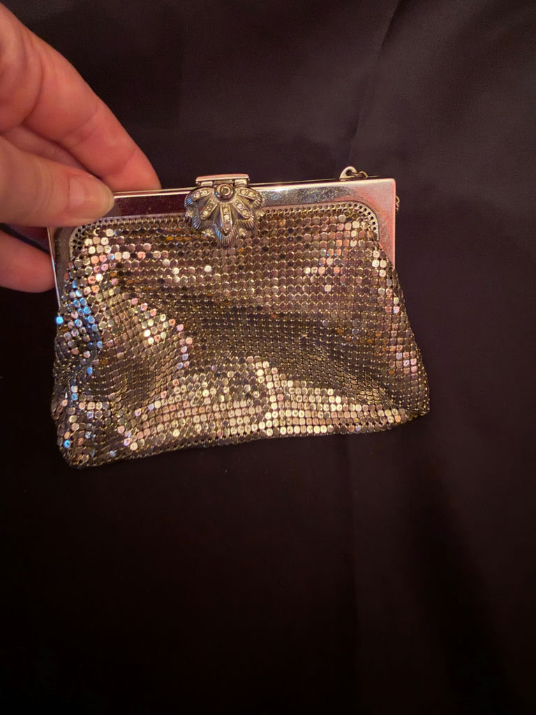Vintage Whiting & Davis metal mesh purse - pre-1950 - image 2 of 5