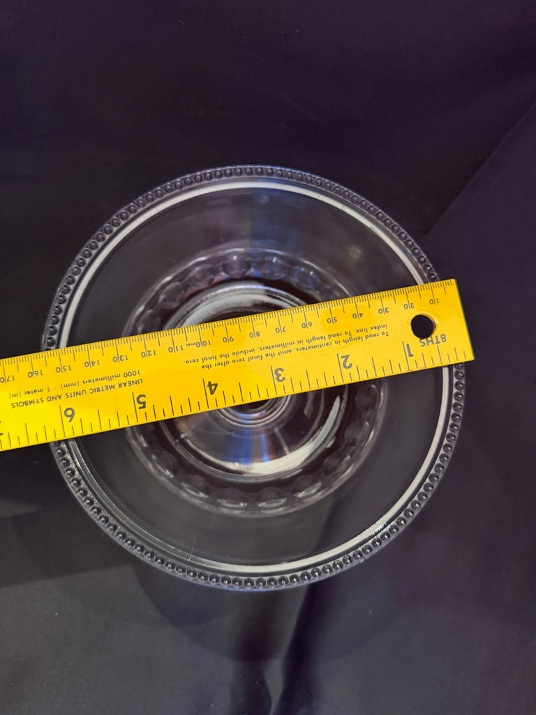 vintage clear pressed glass compote bowl - image 6 of 6
