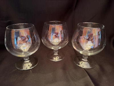 3 - brandy sniffer glasses - Image 1 of 3