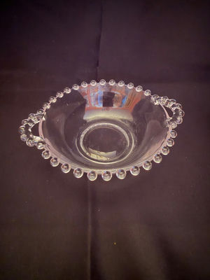 Vintage Imperial Glass Candlewick handled bowl - Image 1 of 2