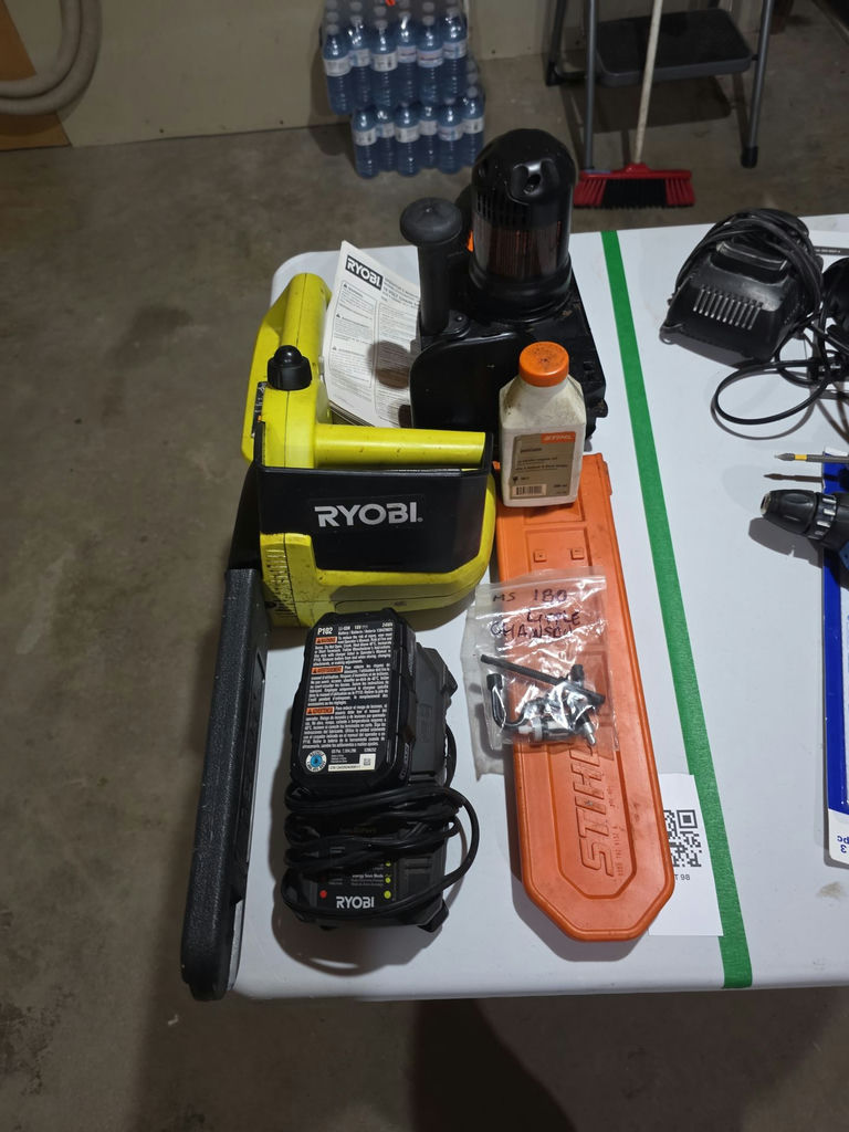 Ryobi 18V Chainsaw Kit with Charger and Accessories - image 2 of 6