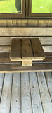 Custom Wooden Bench with Center Table - thumbnail 3 of 8