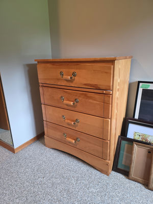 Wooden Four-Drawer Chest Dresser - Image 1 of 6