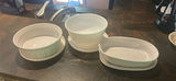 CorningWare and Corelle White Stoneware Baking Dishes with Lids - thumbnail 1 of 7