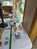 Michelangelo David Sculpture Reproduction And Glass Apple - thumbnail 1 of 8