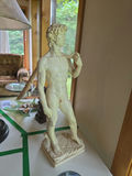 Michelangelo David Sculpture Reproduction And Glass Apple - thumbnail 2 of 8
