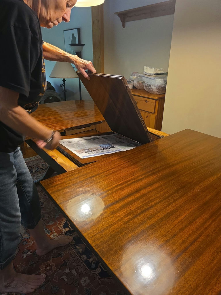 Wood Dining Table with Insert Leaf - image 9 of 13