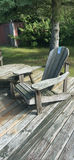 Wooden Adirondack Chairs and Round Side Table - thumbnail 7 of 9