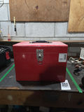 Red Metal Toolbox with Assorted Hand Tools - thumbnail 4 of 5