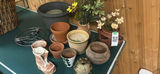 Assorted Flower Pots, Planters, and Artificial Floral Arrangements - thumbnail 1 of 6
