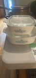 Corning Ware Blue Cornflower Casserole Dishes with Glass Lids - thumbnail 1 of 9