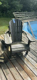 Wooden Adirondack Chairs and Round Side Table - thumbnail 4 of 9