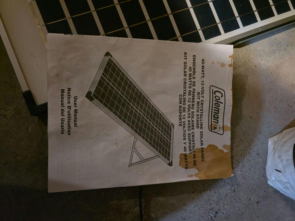 Coleman Solar Panels and User Manual - image 2 of 2
